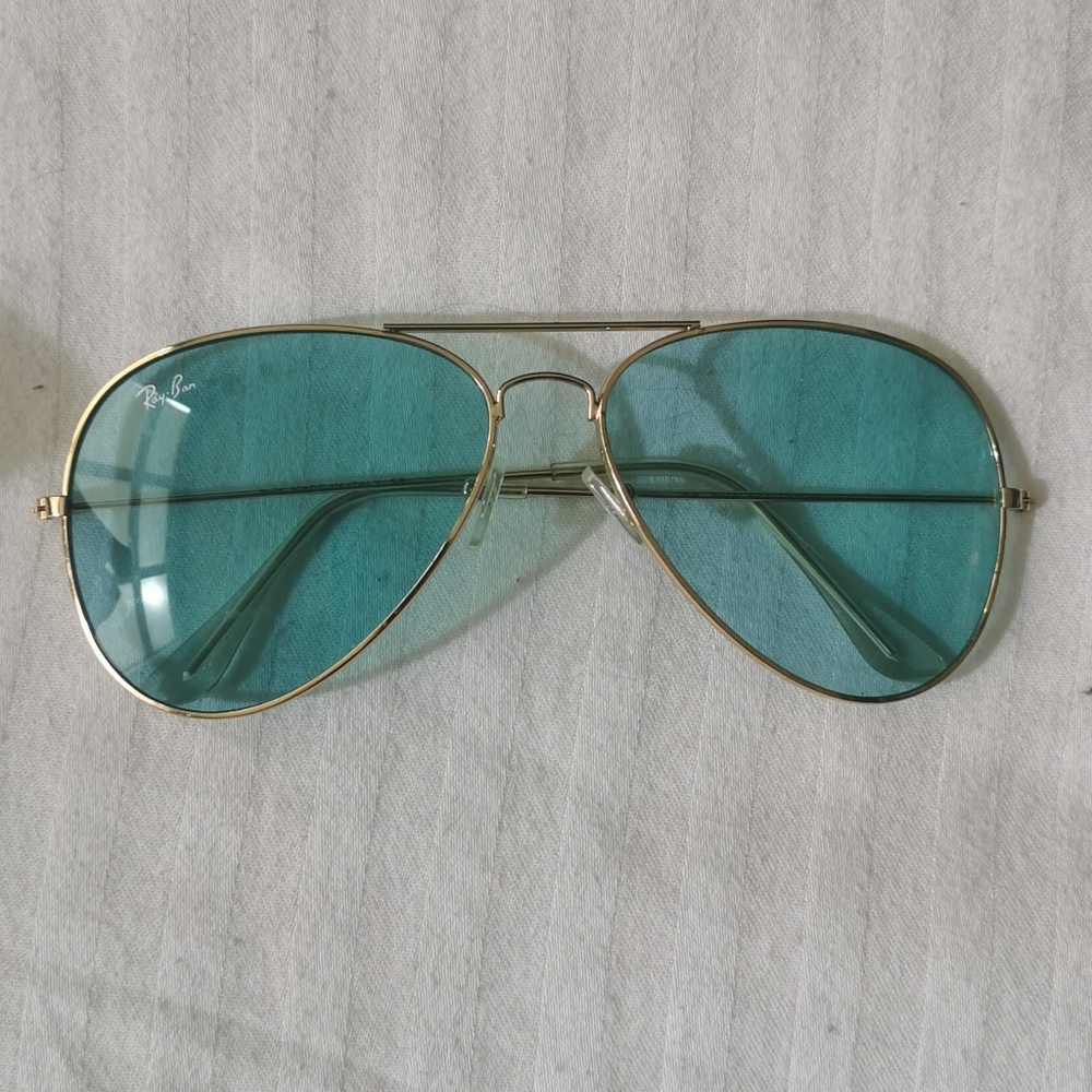 Ray-Ban Aviator Sunglasses Blue glass